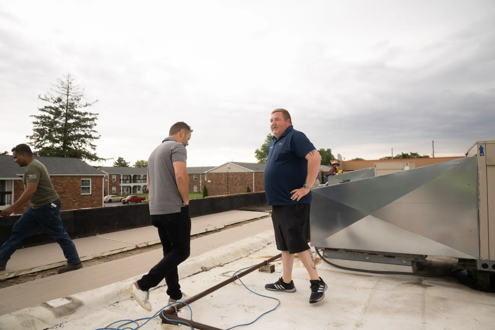 Commercial roofing installation in Nora, IN